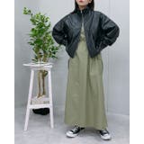 フェイクレザー2wayスタンドカラーブルゾン | ＆soiree | 詳細画像14 