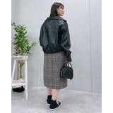 フェイクレザー2wayスタンドカラーブルゾン | ＆soiree | 詳細画像28 