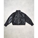 フェイクレザー2wayスタンドカラーブルゾン | ＆soiree | 詳細画像30 