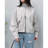 フェイクレザー2wayスタンドカラーブルゾン | ＆soiree | 詳細画像5 