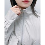 フェイクレザー2wayスタンドカラーブルゾン | ＆soiree | 詳細画像9 