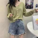 リブニットカーディガン | ＆soiree | 詳細画像3 