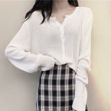 リブニットカーディガン | ＆soiree | 詳細画像1 