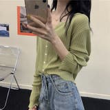 リブニットカーディガン | ＆soiree | 詳細画像2 