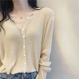 リブニットカーディガン | ＆soiree | 詳細画像6 