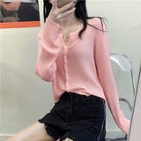 リブニットカーディガン | ＆soiree | 詳細画像8 