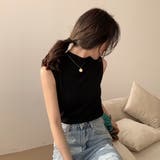 セミハイネック サマーニット ノースリーブトップス | ＆soiree | 詳細画像17 