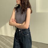 セミハイネック サマーニット ノースリーブトップス | ＆soiree | 詳細画像25 