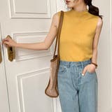 セミハイネック サマーニット ノースリーブトップス | ＆soiree | 詳細画像7 