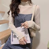 オフホワイト | ハイネック シアートップス | ＆soiree