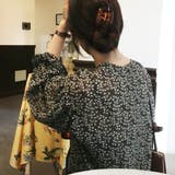 フラワーパターンVカットブラウス | ＆soiree | 詳細画像14 