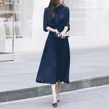 ウエストリボンプリーツワンピース | &soiree | 詳細画像1