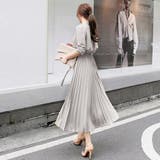 ウエストリボンプリーツワンピース | &soiree | 詳細画像4