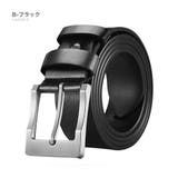B-ブラック | 本革 リアルレザーベルト メンズ | RAiseNsE 