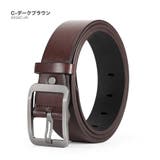 C-ダークブラウン | 本革 リアルレザーベルト メンズ | RAiseNsE 