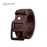 D-ダークブラウン | 本革 リアルレザーベルト メンズ | RAiseNsE 