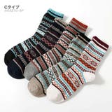 Cタイプ | ジャガードソックス 5足SET 厚い | RAiseNsE