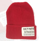 レッド | タグ付き ニットキャップ ニット帽 | RAiseNsE 