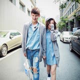 グレー | ペアルック ロングニットカーディガン カップル | RAiseNsE 