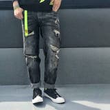 クラッシュ ダメージ加工 デニムパンツ | RAiseNsE  | 詳細画像6 
