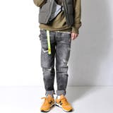 クラッシュ ダメージ加工 デニムパンツ | RAiseNsE  | 詳細画像16 