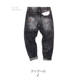 クラッシュ ダメージ加工 デニムパンツ | RAiseNsE  | 詳細画像26 