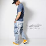 ワイドカーゴ デニムパンツ メンズ | RAiseNsE  | 詳細画像4 