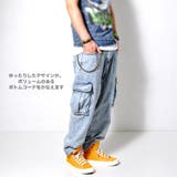 ワイドカーゴ デニムパンツ メンズ | RAiseNsE  | 詳細画像7 