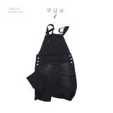 デニムオーバーオール ウォッシュ加工 サロペット | RAiseNsE | 詳細画像3