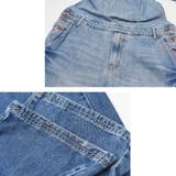 デニムオーバーオール ウォッシュ加工 サロペット | RAiseNsE | 詳細画像8