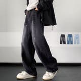 ワイド デニムパンツ ペイント | RAiseNsE | 詳細画像1