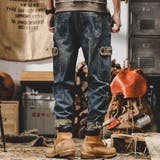 ダメージ デニムカーゴパンツ 迷彩 | RAiseNsE | 詳細画像3
