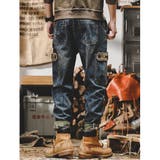 ダメージ デニムカーゴパンツ 迷彩 | RAiseNsE | 詳細画像8