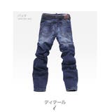 ストレートデニム ウォッシュ加工 スカルデザイン ジーンズ#Jeapk75 | RAiseNsE | 詳細画像15