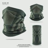 C-カーキ | ネックウォーマー フェイスカバー メンズ | RAiseNsE 