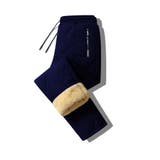 A-ネイビー | 中綿入り ボアパンツ メンズ | RAiseNsE 