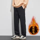ブラック | 裏起毛 ストレッチパンツ メンズ | RAiseNsE
