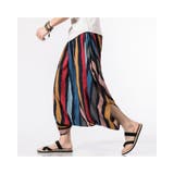 クロップドパンツ ストライプ柄 ワイドパンツ | RAiseNsE | 詳細画像3