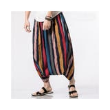 クロップドパンツ ストライプ柄 ワイドパンツ | RAiseNsE | 詳細画像4