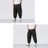 綿麻 ワイド サルエルパンツ | RAiseNsE | 詳細画像11