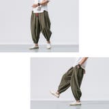 綿麻 ワイド サルエルパンツ | RAiseNsE | 詳細画像15