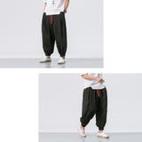 綿麻 ワイド サルエルパンツ | RAiseNsE | 詳細画像16