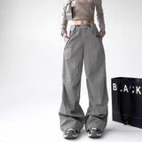 ライトグレー | ユニセックス カーゴパンツ ゆったり | RAiseNsE 