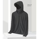 ブラック | 軽量 UVカットパーカー 帽子付き | RAiseNsE