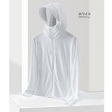 ホワイト | 軽量 UVカットパーカー 帽子付き | RAiseNsE