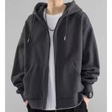 ダークグレー | 裏起毛 ジップパーカー メンズ | RAiseNsE 