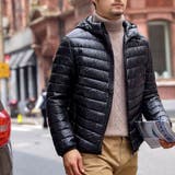 フード付き ライトダウンジャケット メンズ | RAiseNsE | 詳細画像11