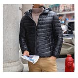 フード付き ライトダウンジャケット メンズ | RAiseNsE | 詳細画像12