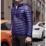 フード付き ライトダウンジャケット メンズ | RAiseNsE | 詳細画像14