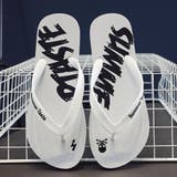 ホワイト | ロゴ入り ビーチサンダル メンズ | RAiseNsE
